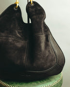 "See By Chloé" Black suede hobo shoulder bag