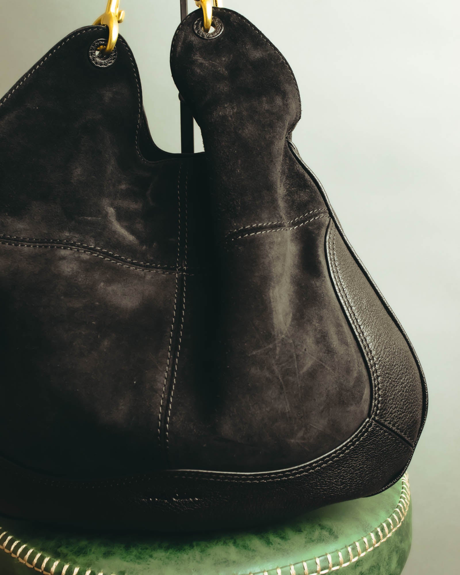 "See By Chloé" Black suede hobo shoulder bag