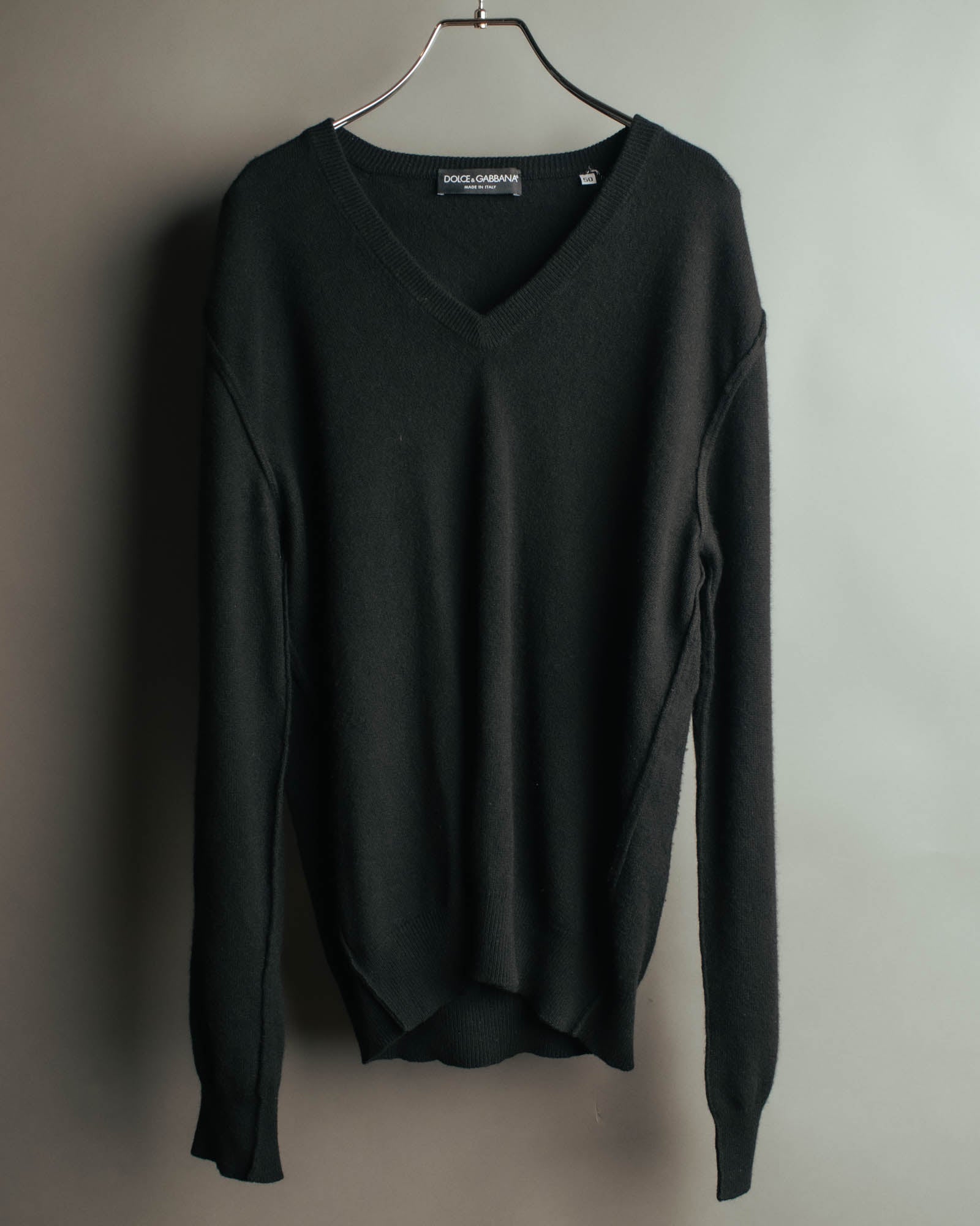 "DOLCE & GABBANA" 00's-10's Soft cashmere v-neck sweater