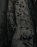 “tricot COMME des GARÇONS” 2020 Floral embroidery stand collar shirt