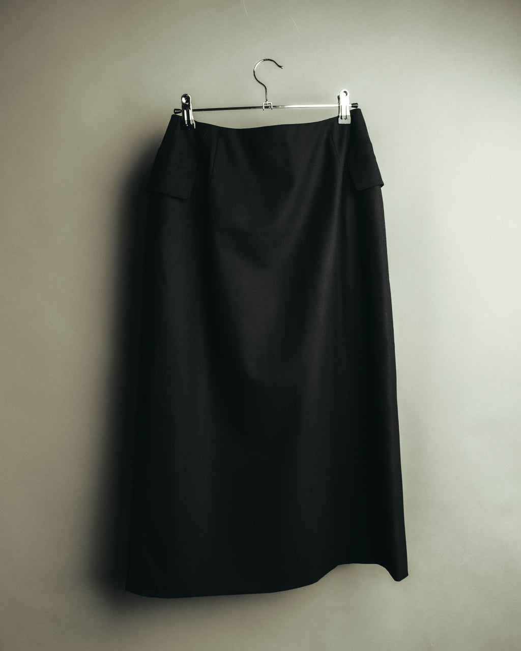 "JIL SANDER" 00's-10's Minimal wool wrap skirt