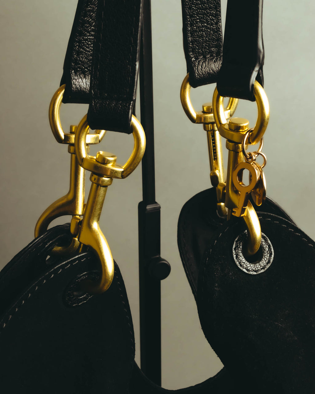 "See By Chloé" Black suede hobo shoulder bag