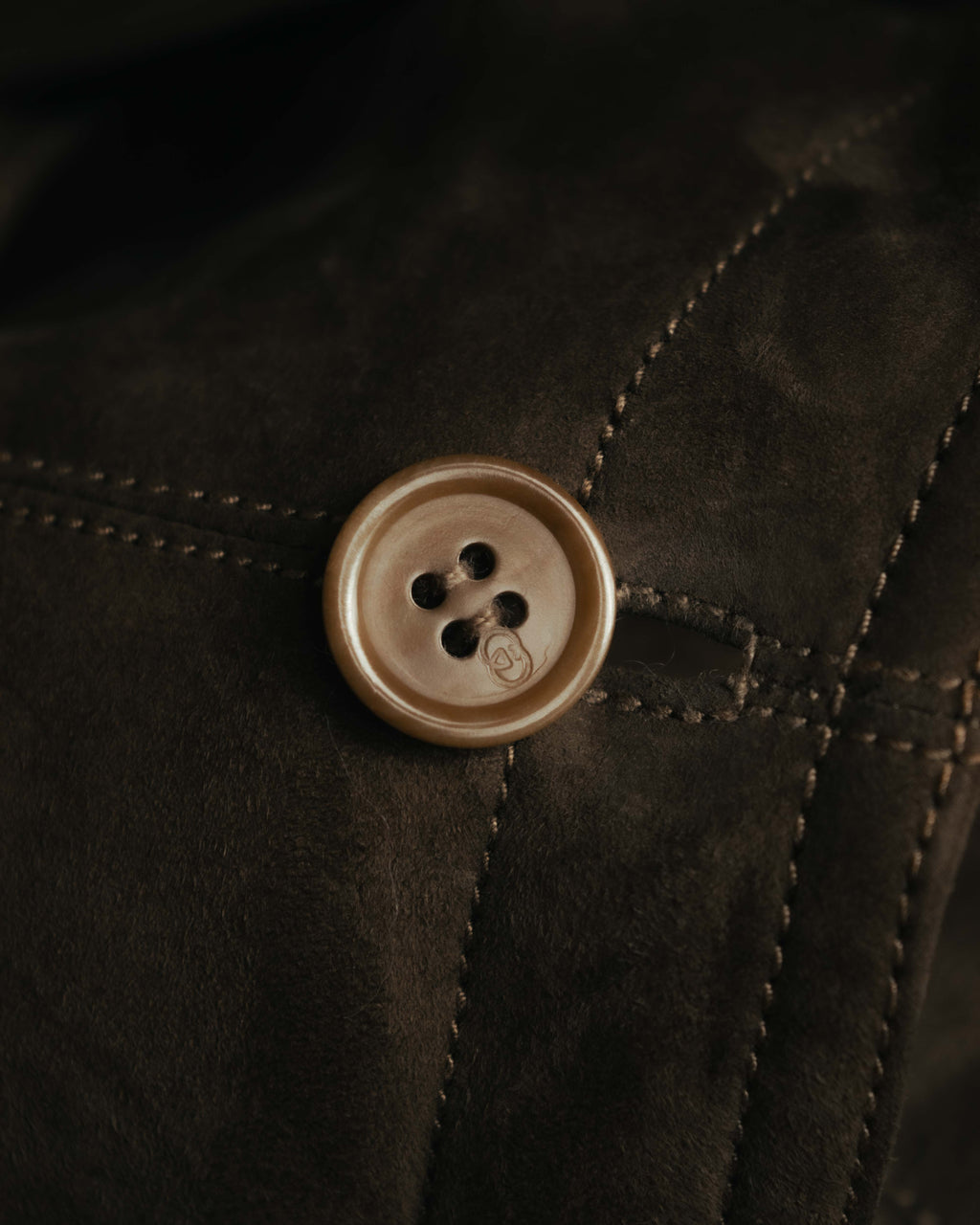 -SPECIAL- “GUCCI” 80’s Belted suede long coat with fur cuffs