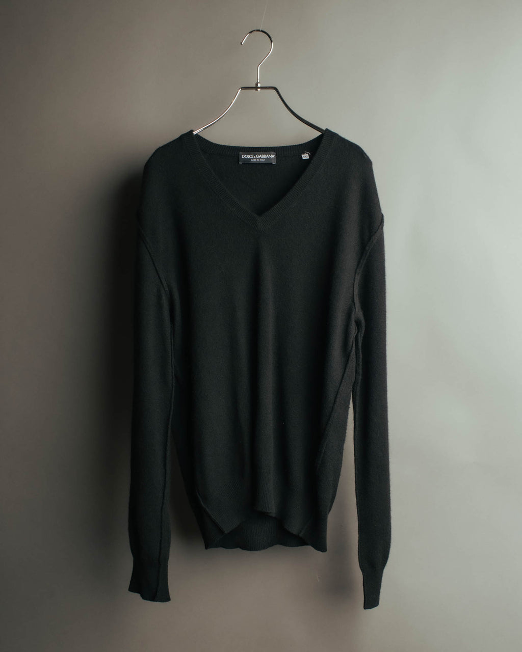 "DOLCE & GABBANA" 00's-10's Soft cashmere v-neck sweater