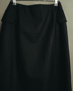 "JIL SANDER" 00's-10's Minimal wool wrap skirt