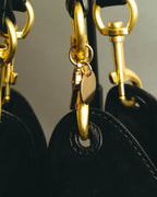 "See By Chloé" Black suede hobo shoulder bag