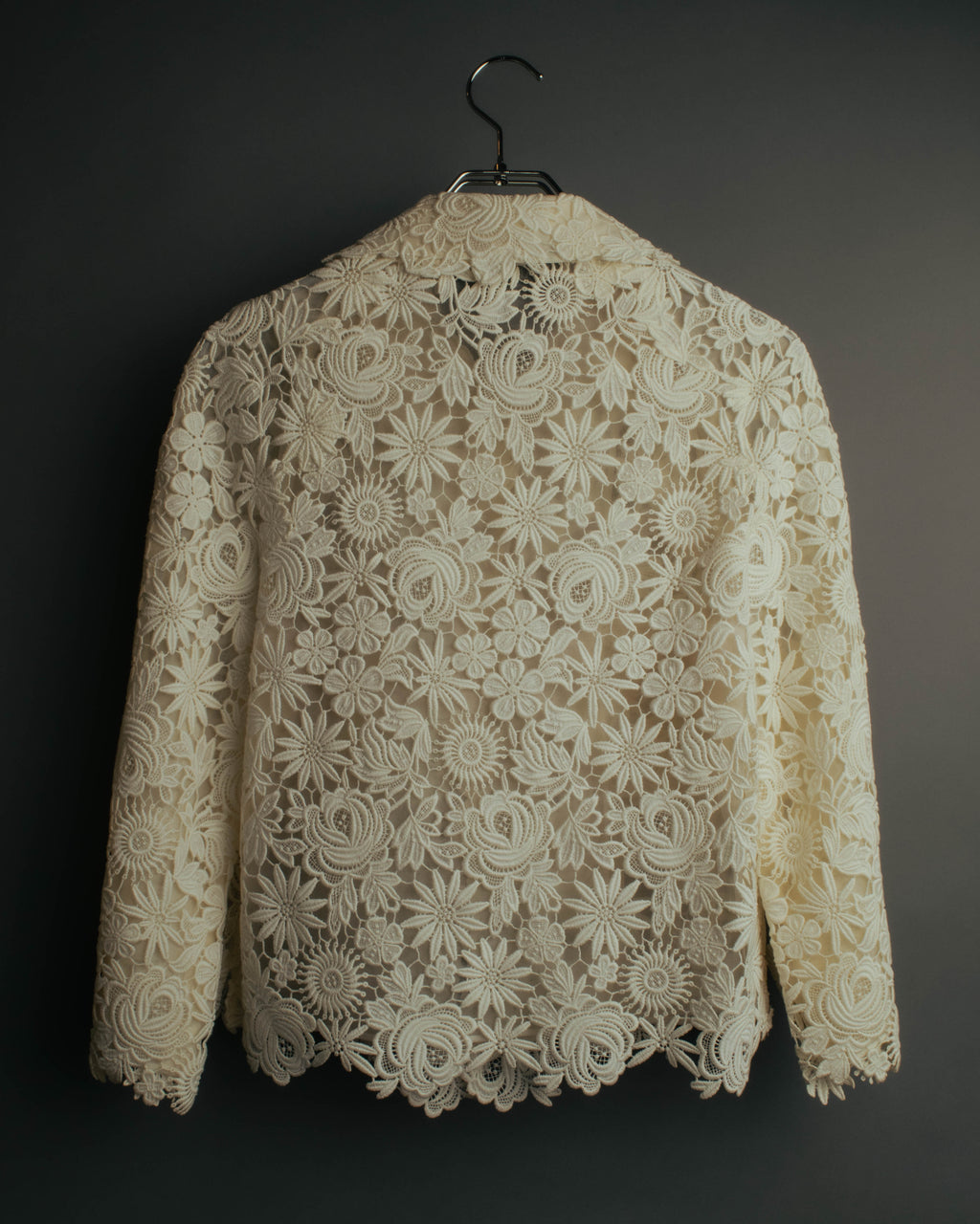 "VALENTINO" 2010's Cropped floral lace jacket
