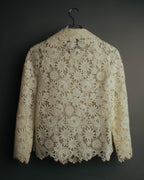 "VALENTINO" 2010's Cropped floral lace jacket