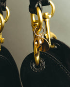"See By Chloé" Black suede hobo shoulder bag