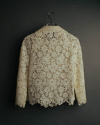 "VALENTINO" 2010's Cropped floral lace jacket