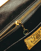 "The Gray Shop" 40's-early 60's Structured reptile embossed leather frame handbag