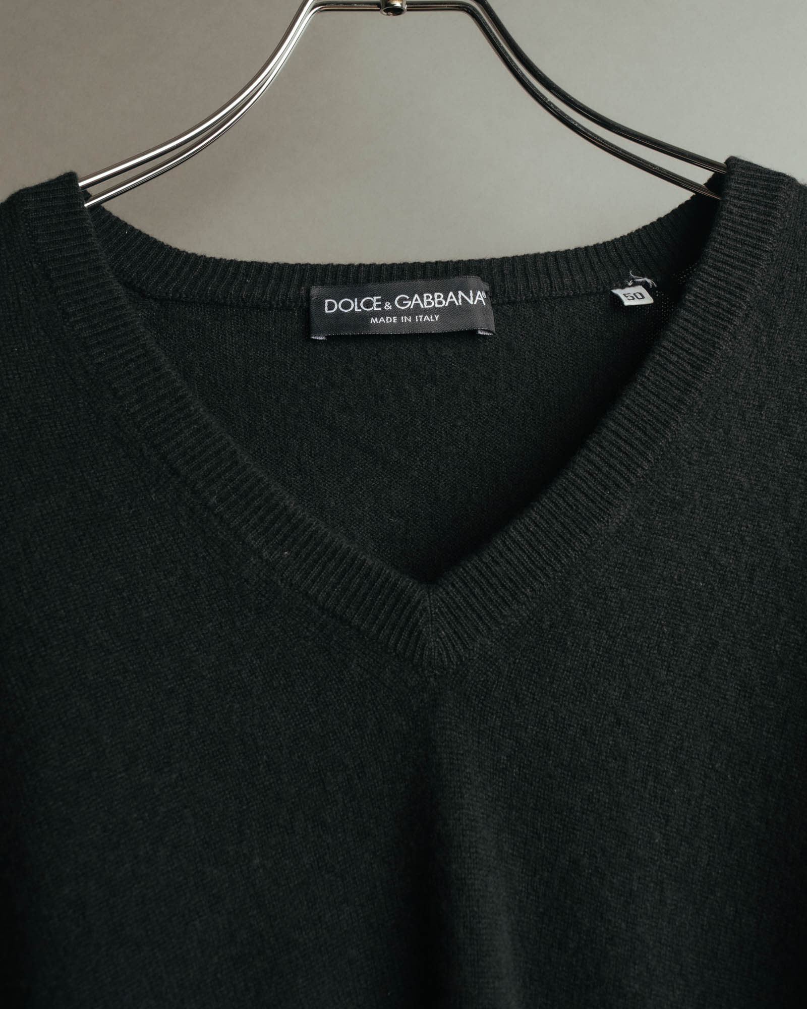 "DOLCE & GABBANA" 00's-10's Soft cashmere v-neck sweater