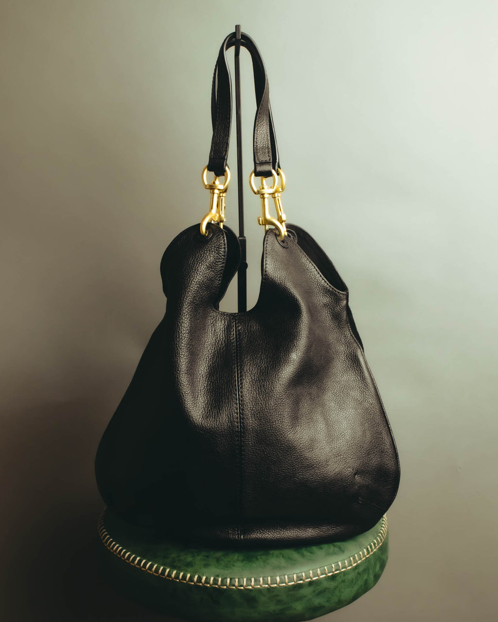 "See By Chloé" Black suede hobo shoulder bag