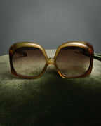 “Christian Dior” 2000’s Cutout temple oversized sunglasses