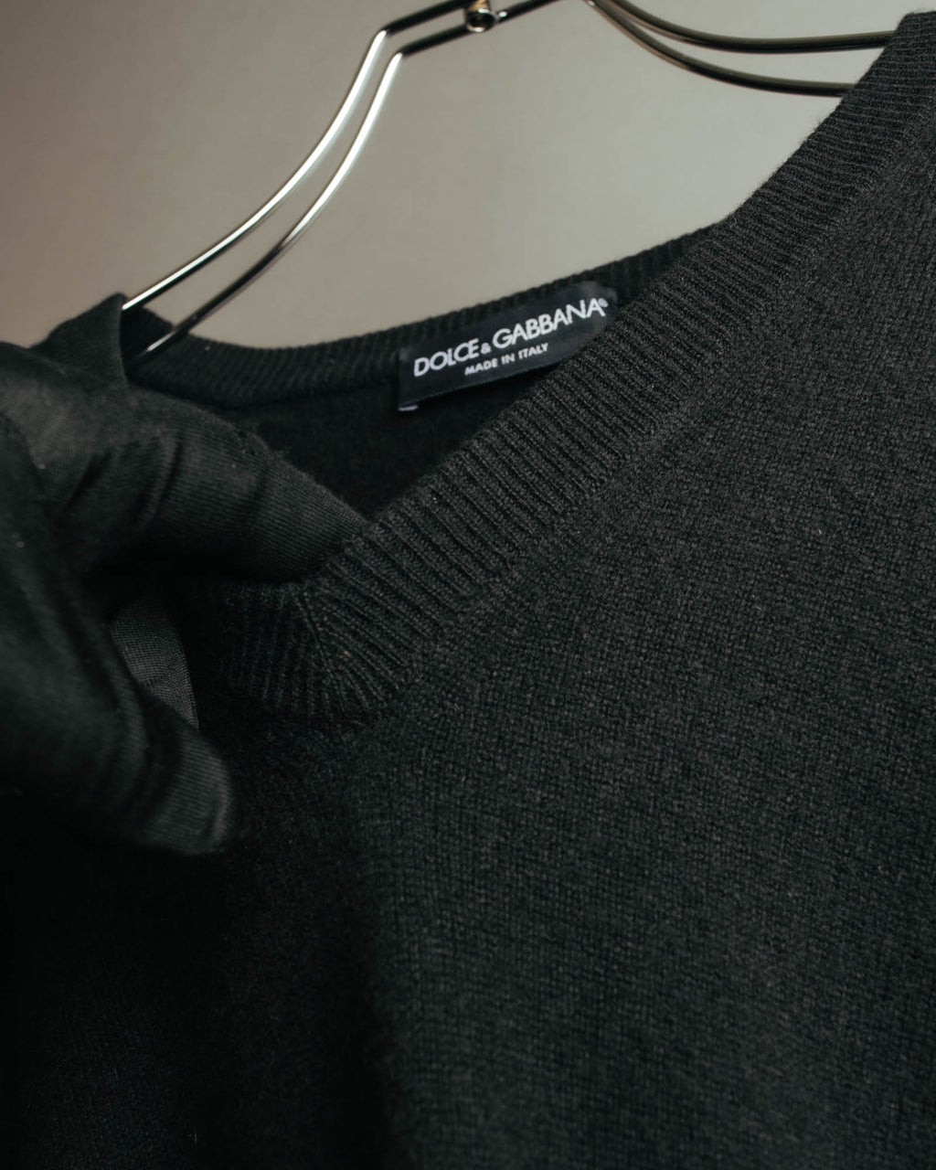 "DOLCE & GABBANA" 00's-10's Soft cashmere v-neck sweater