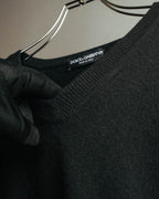 "DOLCE & GABBANA" 00's-10's Soft cashmere v-neck sweater