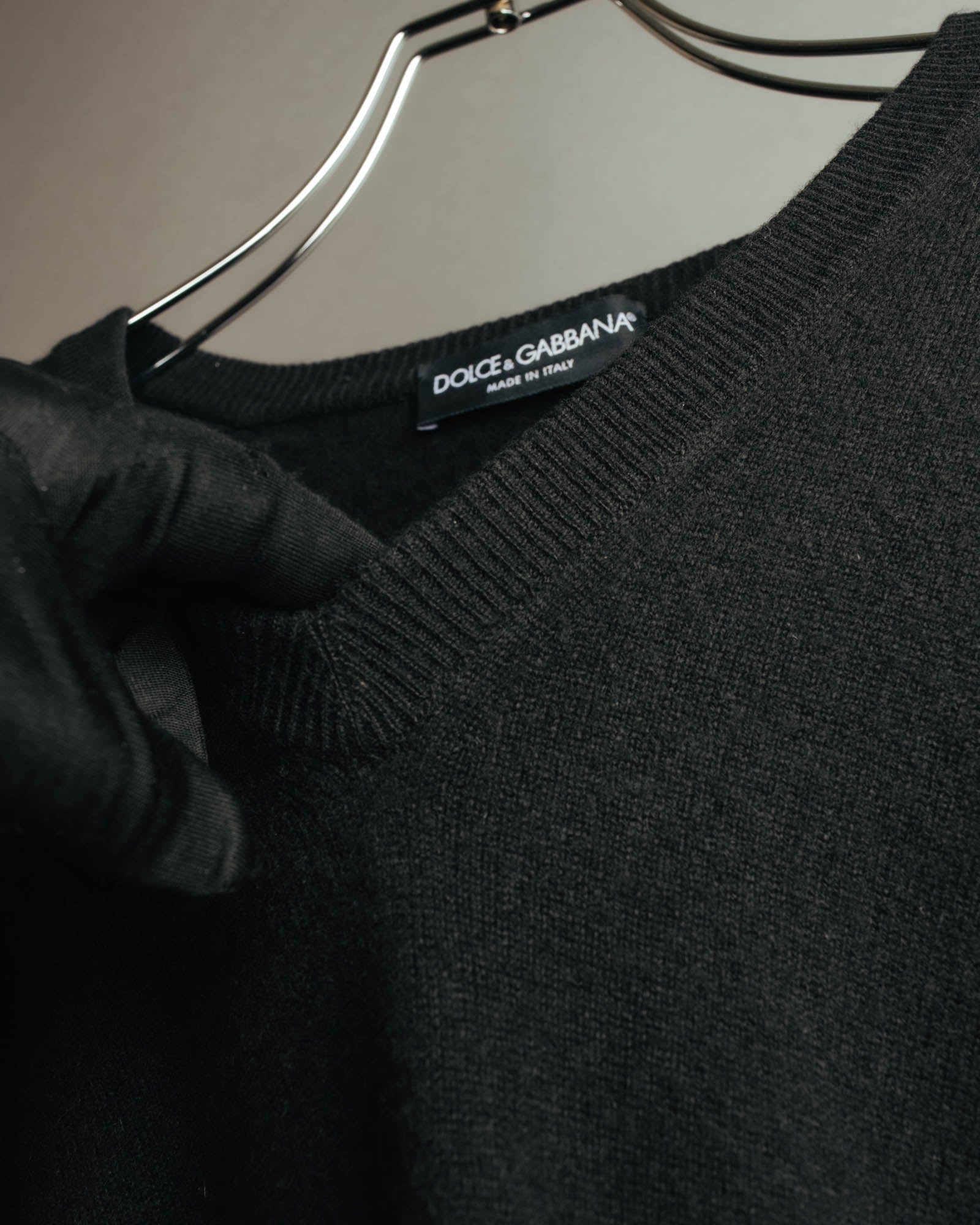 "DOLCE & GABBANA" 00's-10's Soft cashmere v-neck sweater