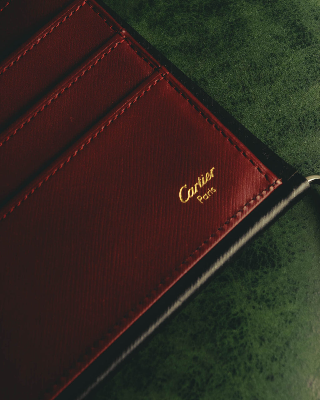 "Cartier" 90's-00's Sculptural leather clutch bag