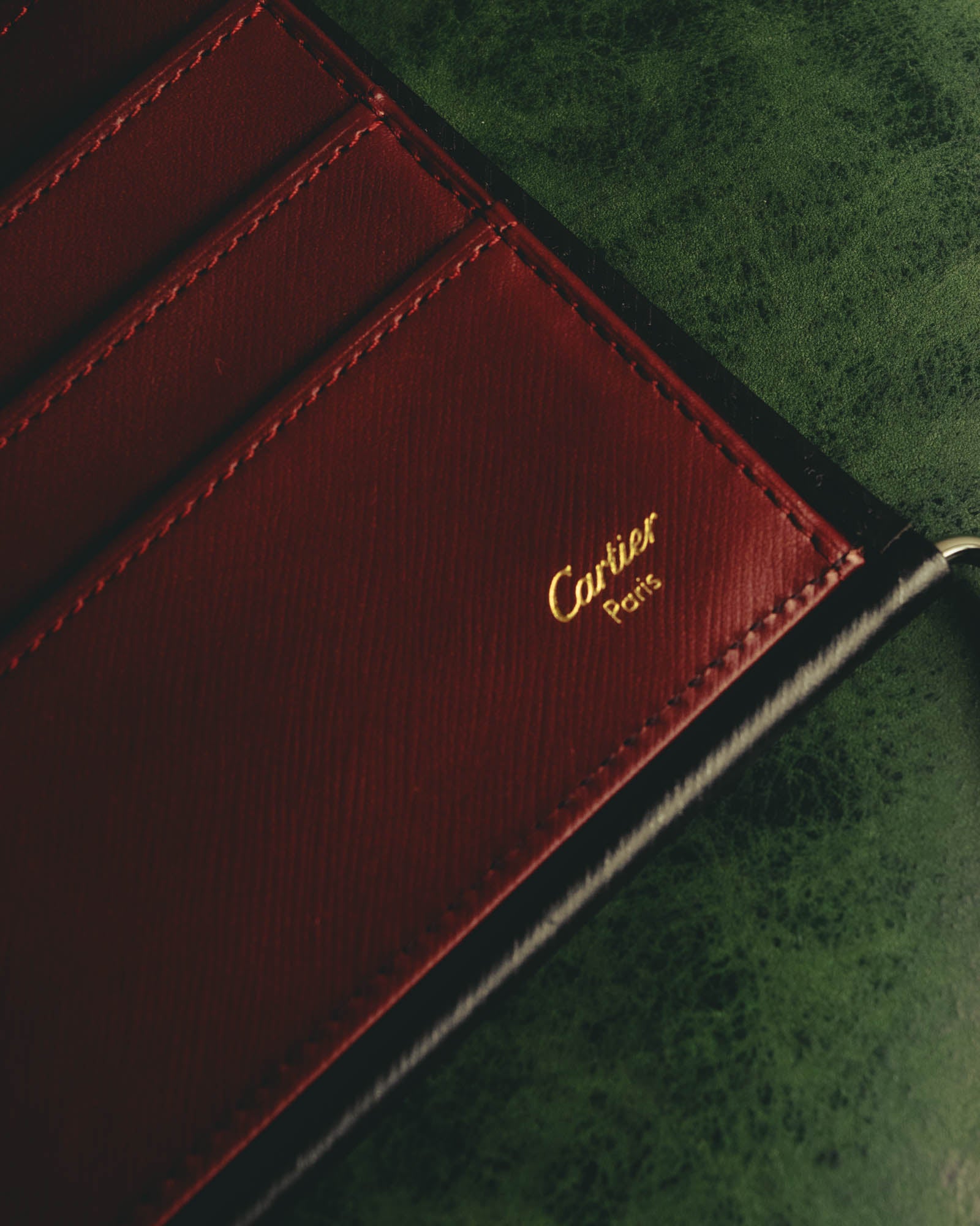 "Cartier" 90's-00's Sculptural leather clutch bag