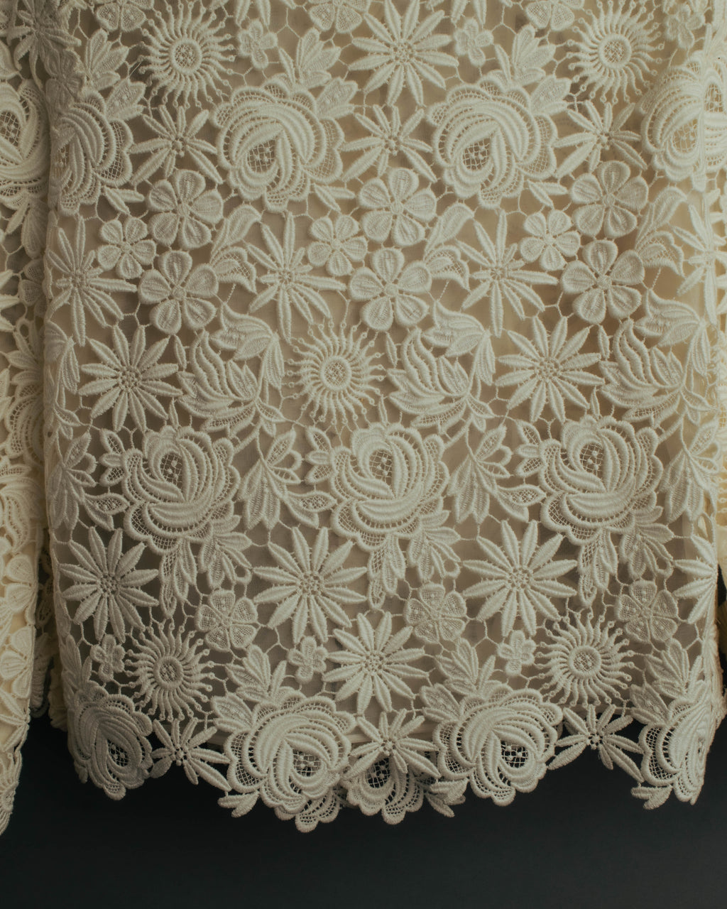 "VALENTINO" 2010's Cropped floral lace jacket