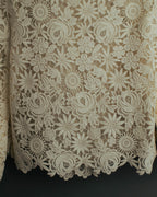 "VALENTINO" 2010's Cropped floral lace jacket