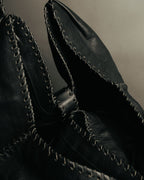 -SPECIAL- “VALENTINO GARAVANI” 2006-2009 Histoire whipstitch leather tote bag