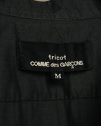“tricot COMME des GARÇONS” 2020 Floral embroidery stand collar shirt