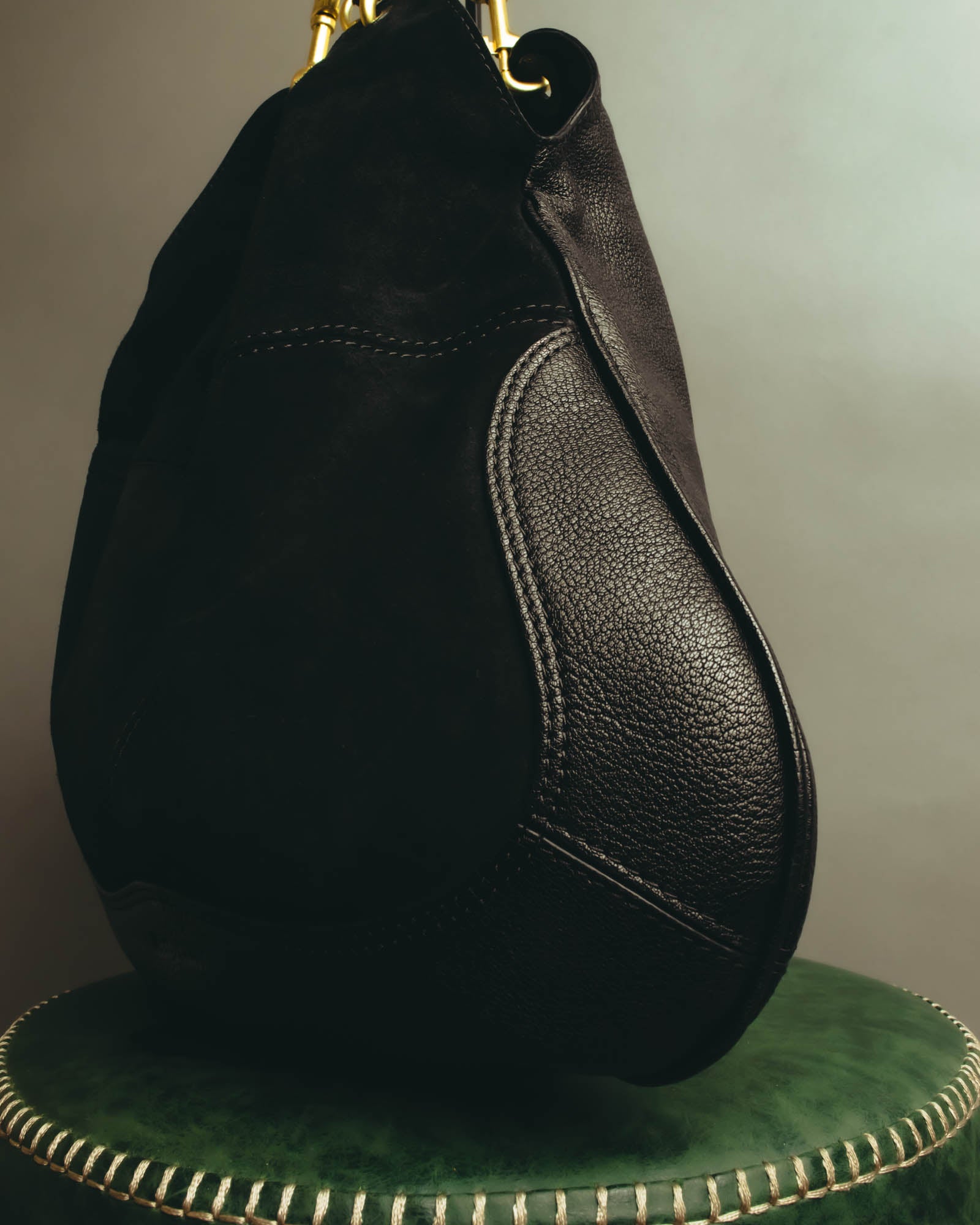 "See By Chloé" Black suede hobo shoulder bag