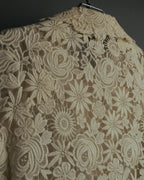 "VALENTINO" 2010's Cropped floral lace jacket