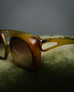 “Christian Dior” 2000’s Cutout temple oversized sunglasses