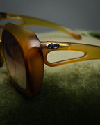 “Christian Dior” 2000’s Cutout temple oversized sunglasses