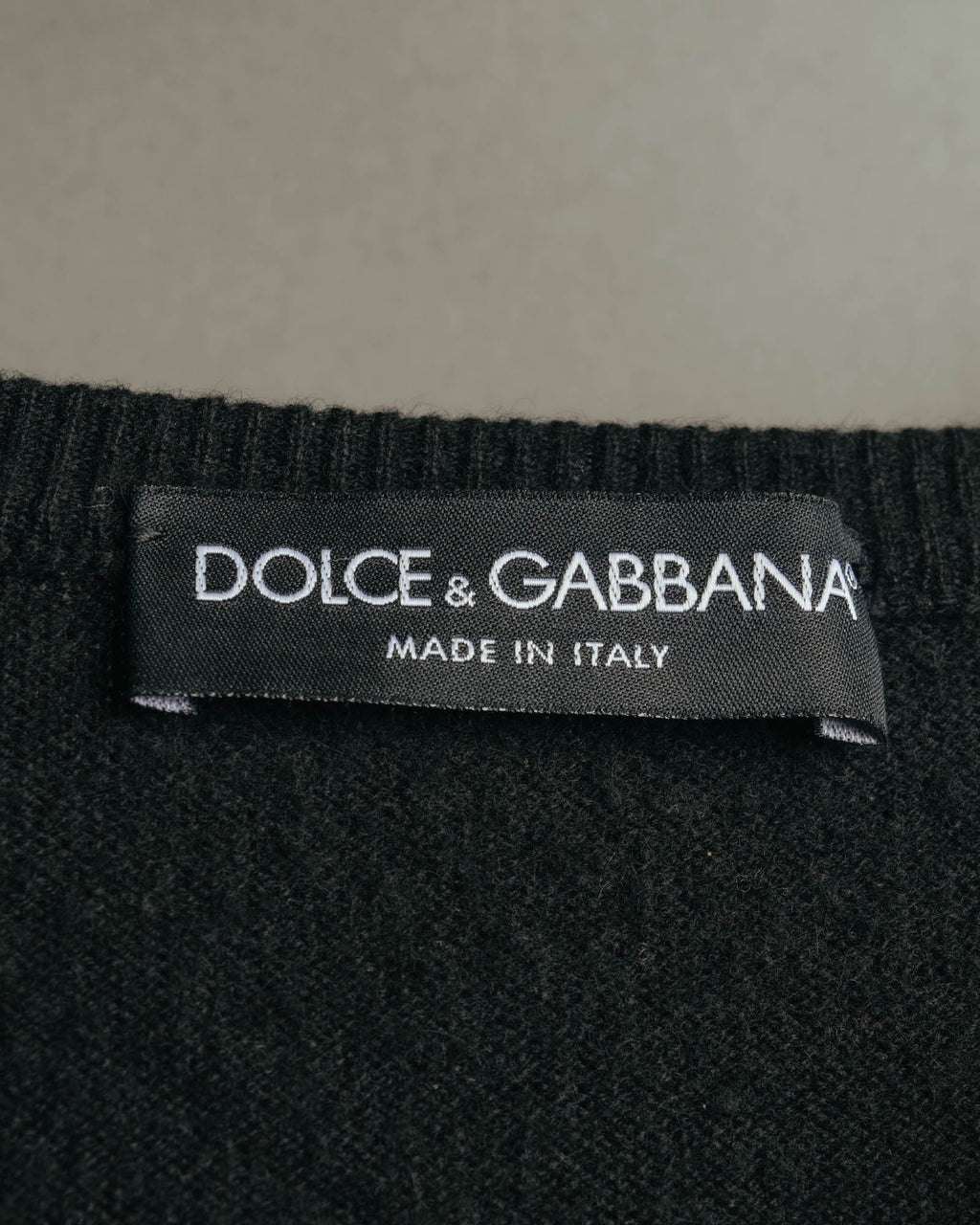 "DOLCE & GABBANA" 00's-10's Soft cashmere v-neck sweater