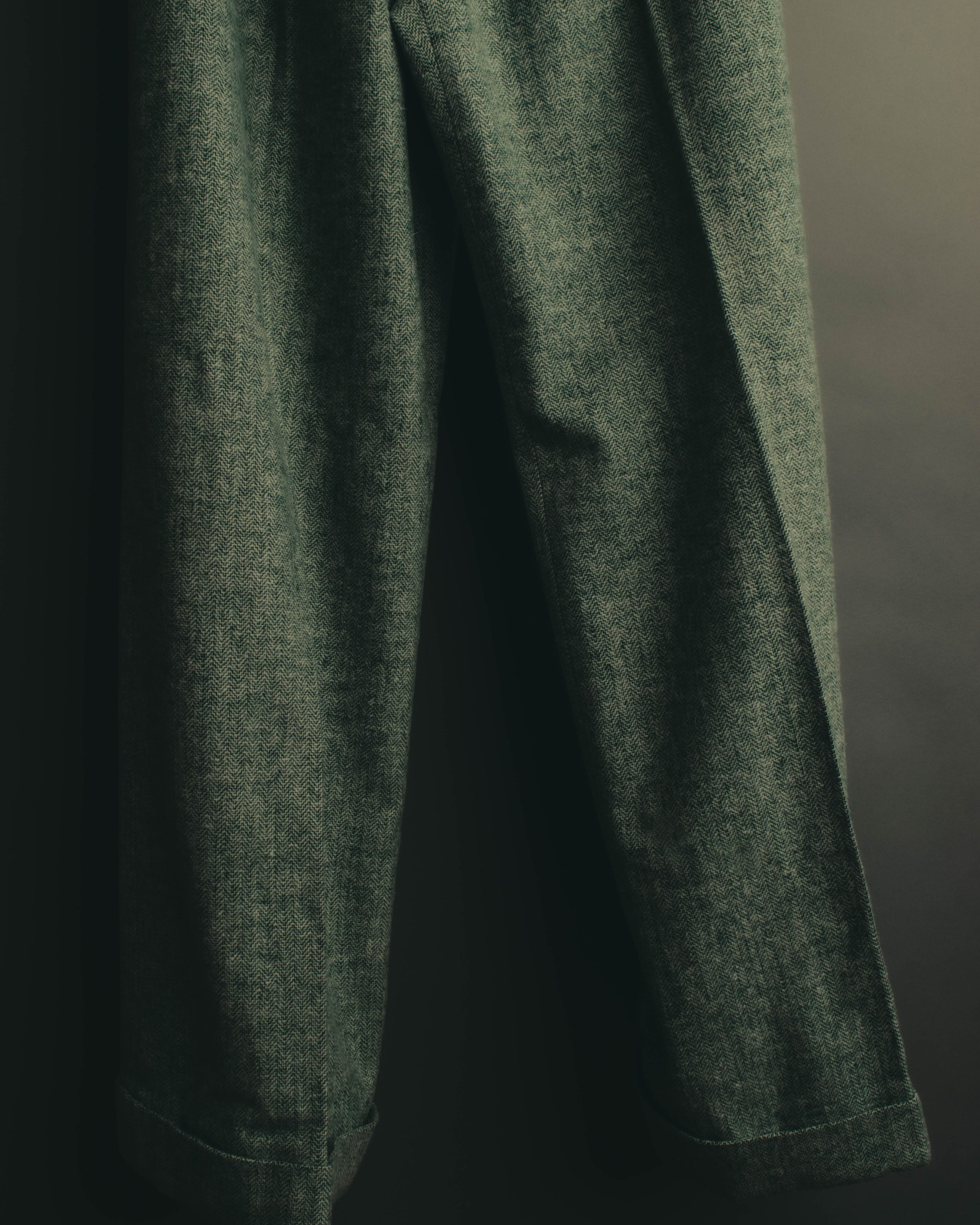 "Christian Dior" 80's-90's Classic green tweed trousers