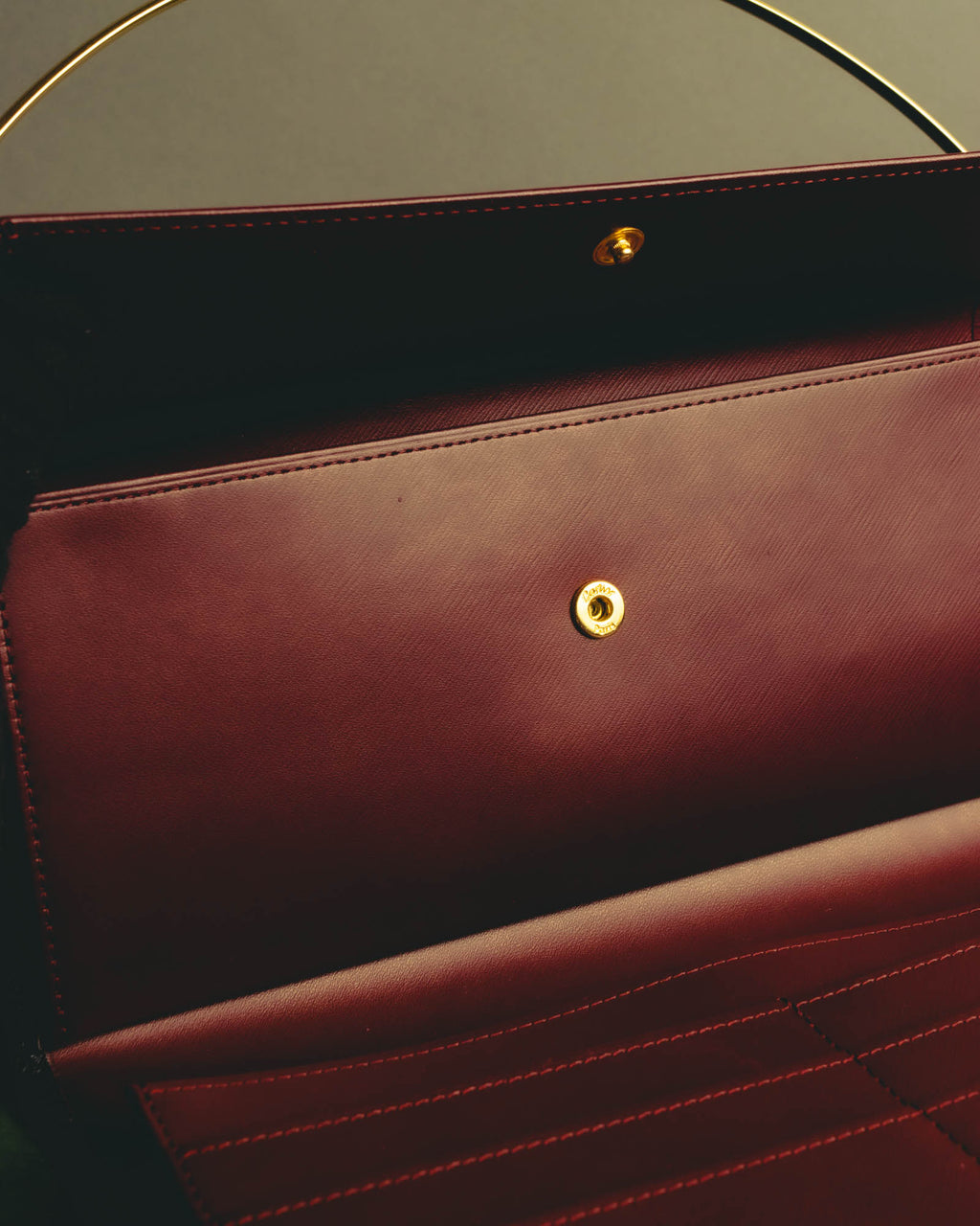 "Cartier" 90's-00's Sculptural leather clutch bag