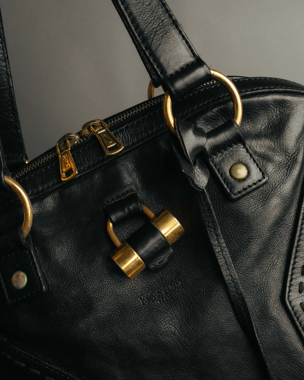 “Yves Saint Laurent” 2005-2010 Muse leather handbag
