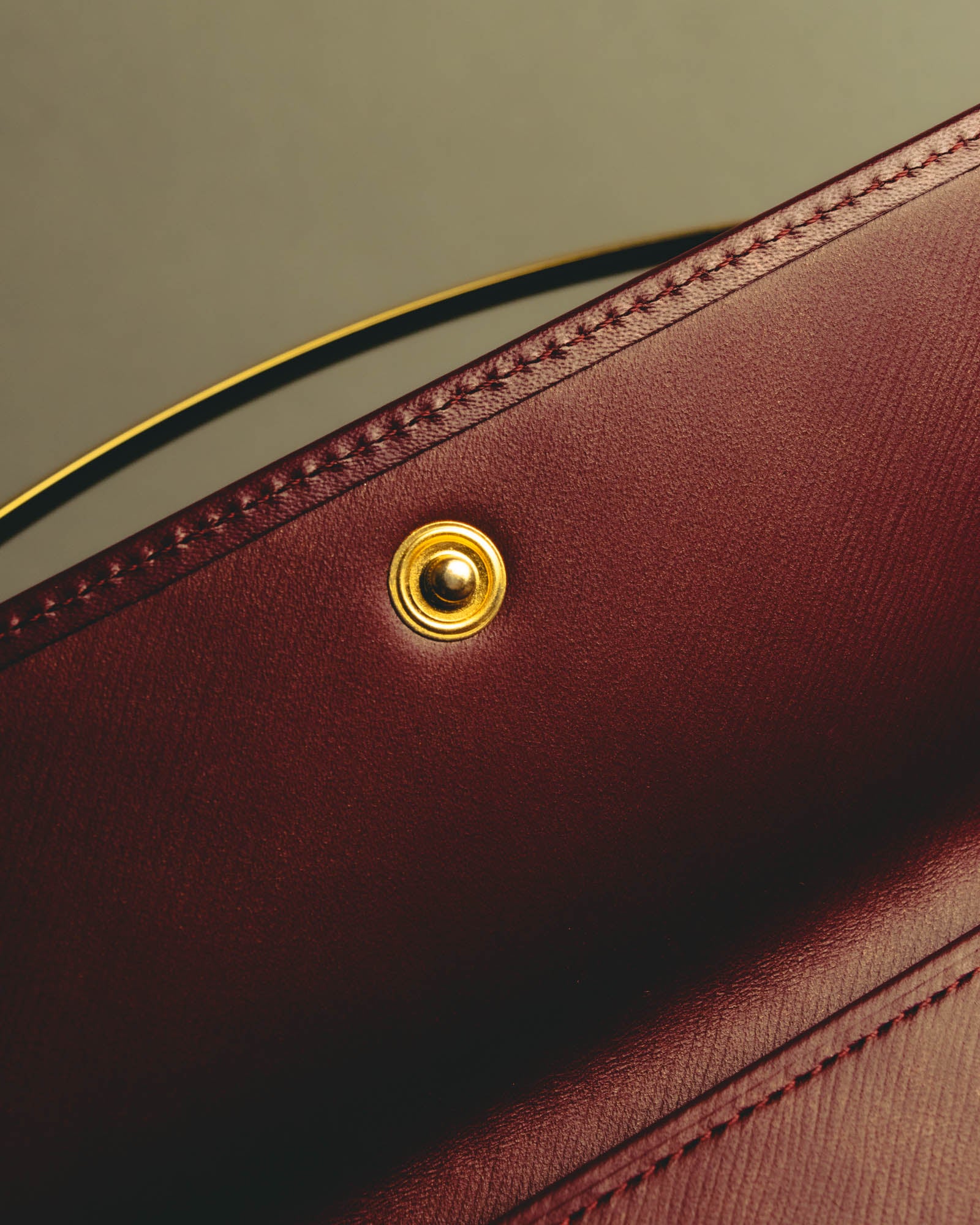 "Cartier" 90's-00's Sculptural leather clutch bag
