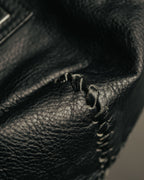 -SPECIAL- “VALENTINO GARAVANI” 2006-2009 Histoire whipstitch leather tote bag