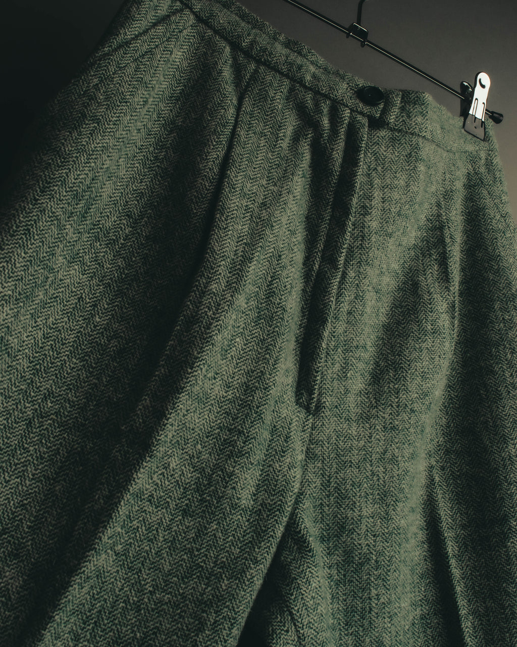 "Christian Dior" 80's-90's Classic green tweed trousers