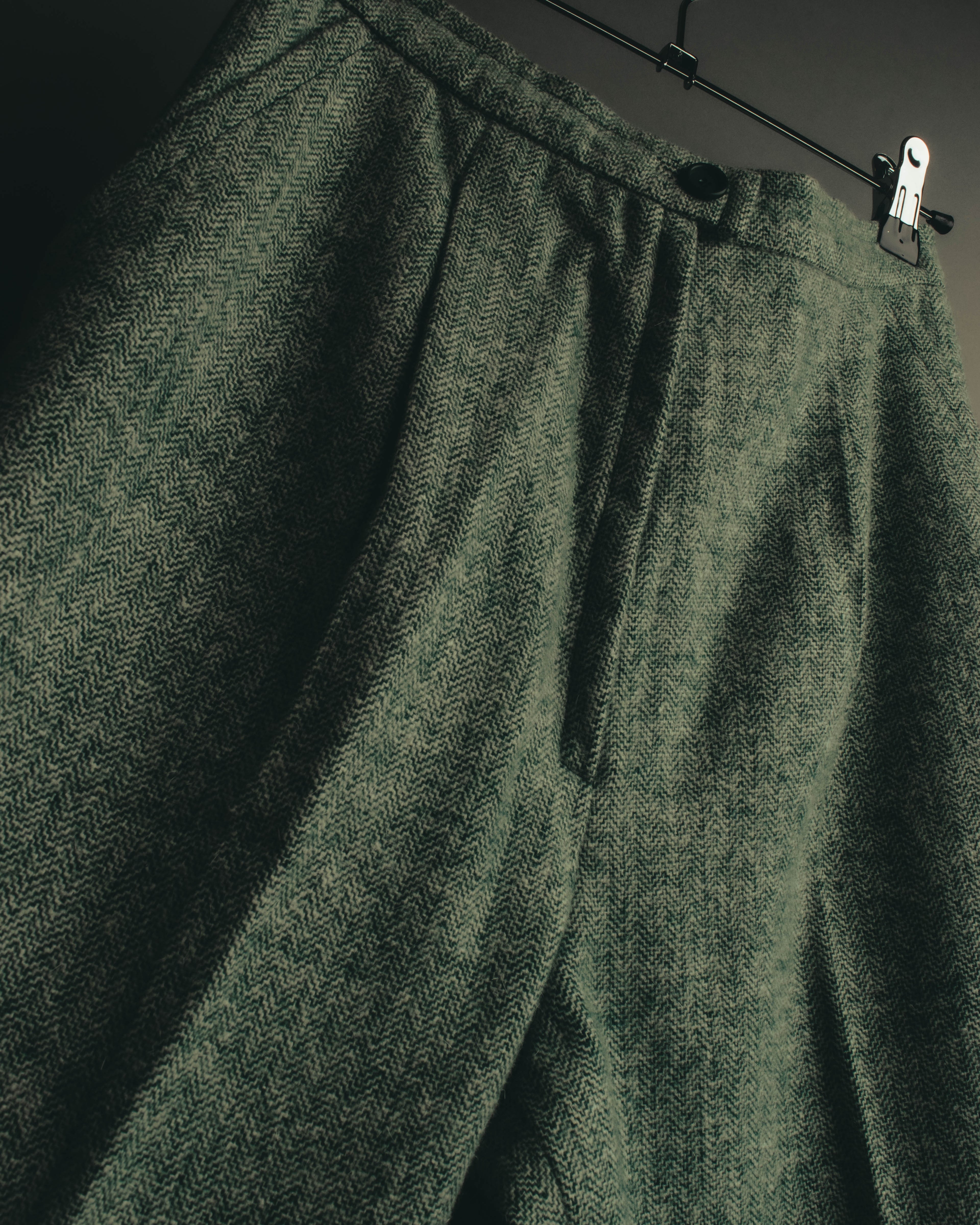 "Christian Dior" 80's-90's Classic green tweed trousers