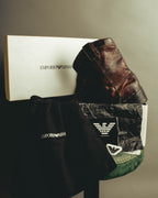 "Emporio Armani" Richly patinated leather western boots