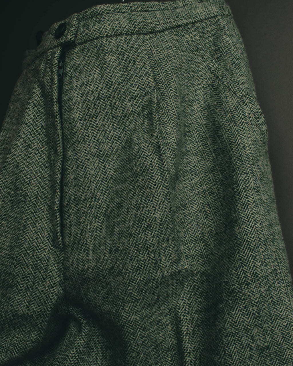 "Christian Dior" 80's-90's Classic green tweed trousers