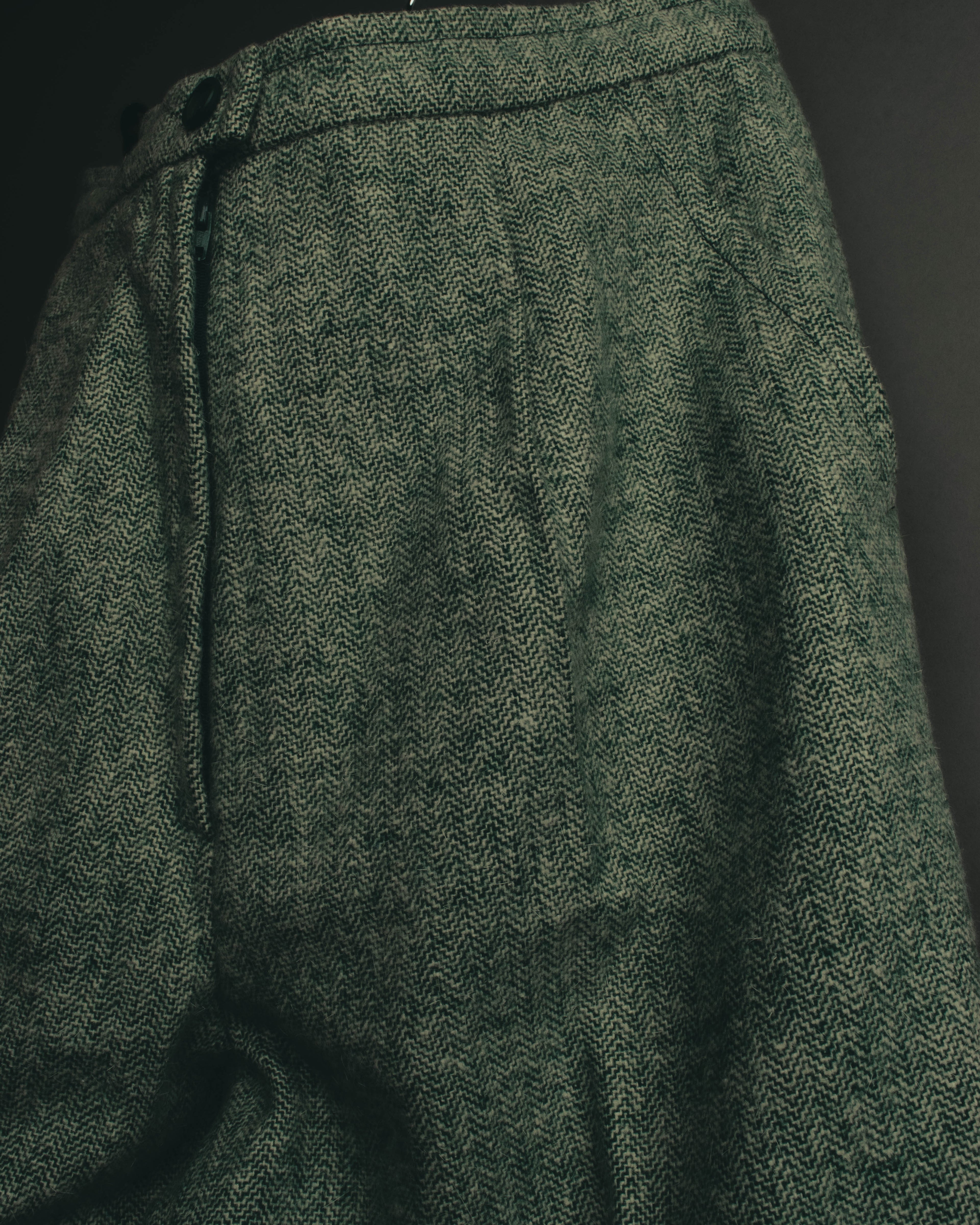 "Christian Dior" 80's-90's Classic green tweed trousers