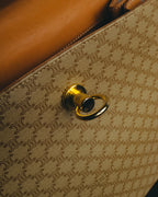"CELINE" 80's-90's Macadam top handle handbag