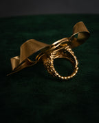 –SPECIAL– “GUCCI” 2010’s Ribbon crest statement ring
