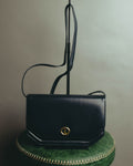 "Christian Dior" 80's-90's Glossy leather flap shoulder bag