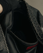 -SPECIAL- “VALENTINO GARAVANI” 2006-2009 Histoire whipstitch leather tote bag