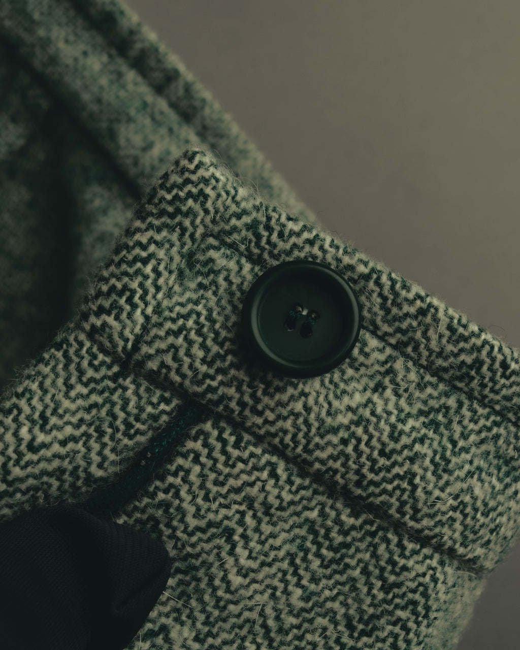 "Christian Dior" 80's-90's Classic green tweed trousers