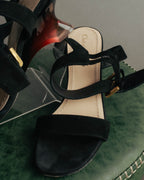 "Christian Dior" 00's Sculptural strappy heeled sandals