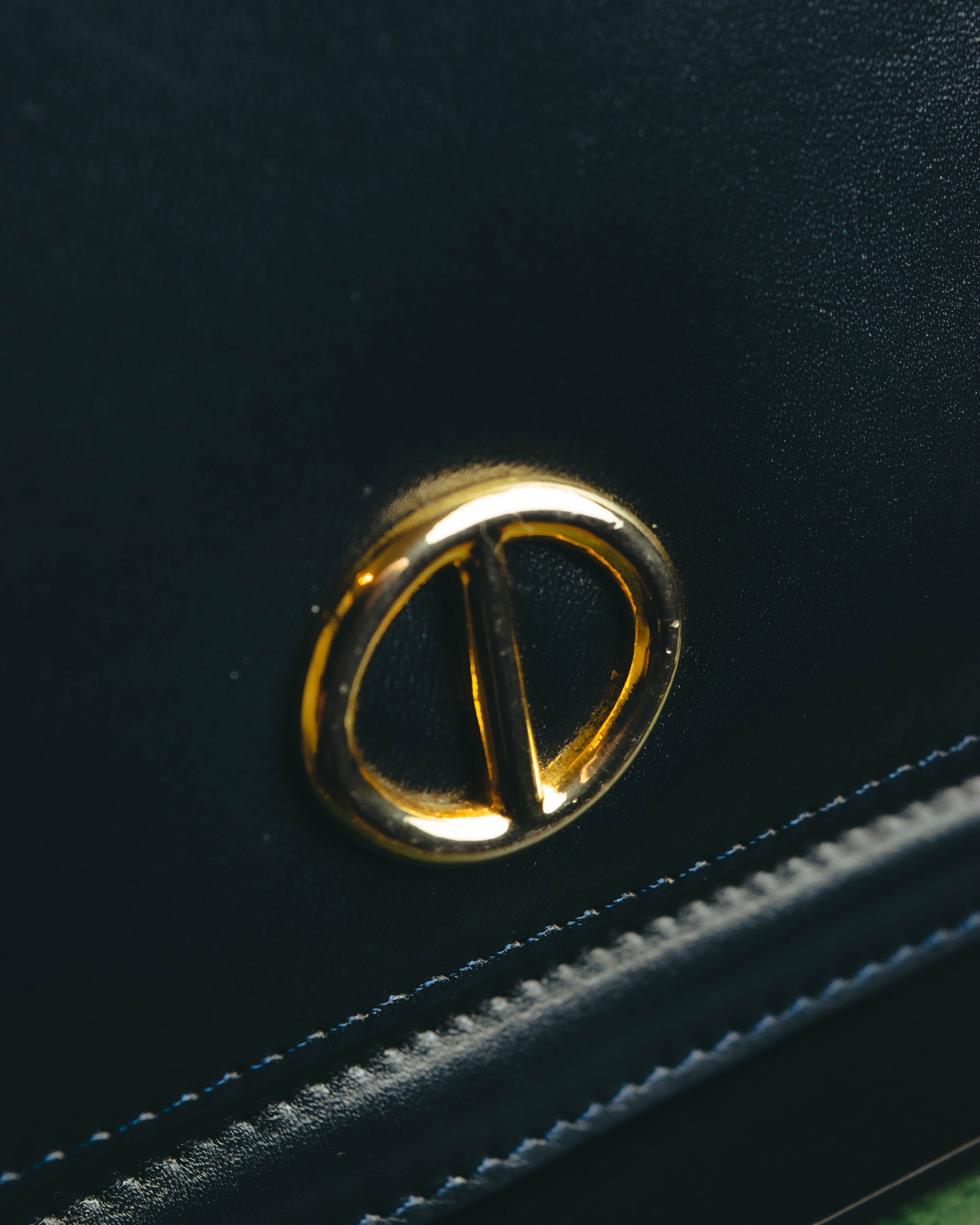 "Christian Dior" 80's-90's Glossy leather flap shoulder bag