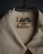 -SPECIAL- “HERMÈS” 80’s scarf panel silk shirt
